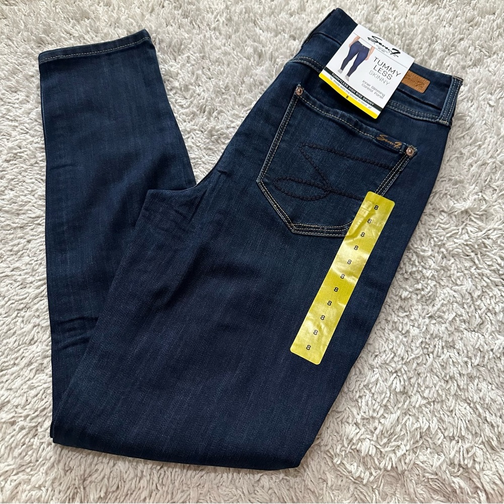 Seven7 jeans size 8 Tummy less High Rise skinny blue MSRP $69